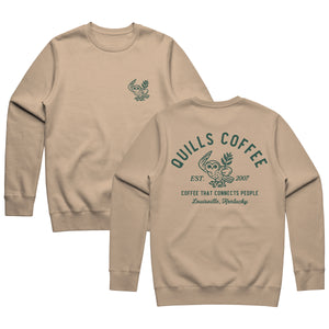 Crewneck Sweatshirt (Sandstone) - Quills Coffee