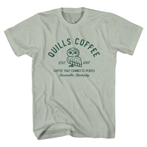 Owl Tee in Pastel Green - Quills Coffee