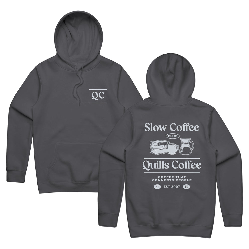Quill's Slow Coffee Hoodie (Charcoal) - Quills Coffee