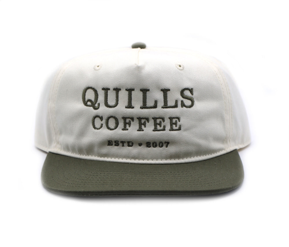 Two-tone Embroidered Hat - Quills Coffee